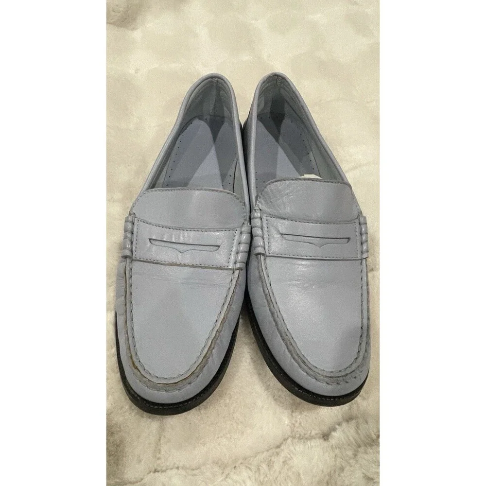 Maryam Nassir Zadeh Alan Loafers Light Blue Leather EU 44 US 10 Men’s